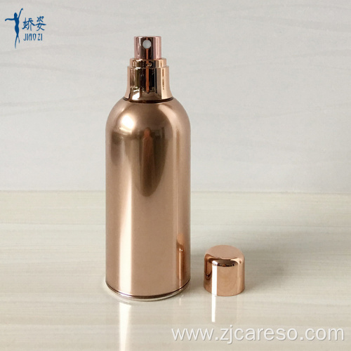 100ml Rose Gold Airless Bottle with Spray Pump